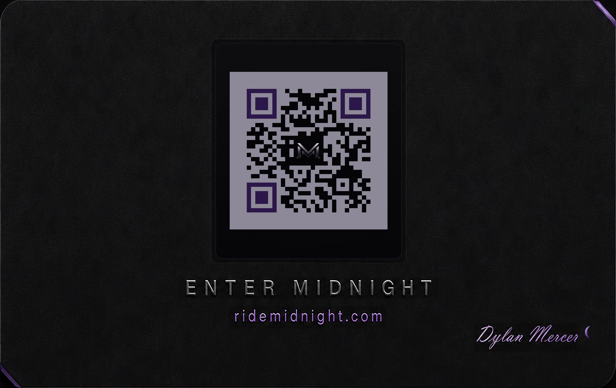 The back of the Key: ENTER MIDNIGHT